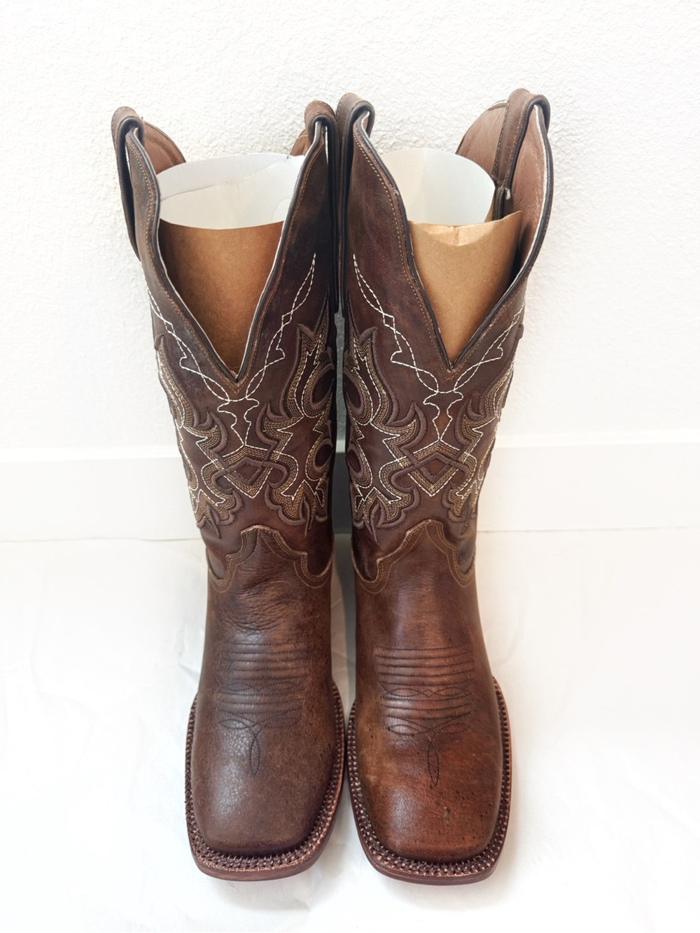 NWOT - Classic Brown Western Heeled Boots Women's Cowboy Style